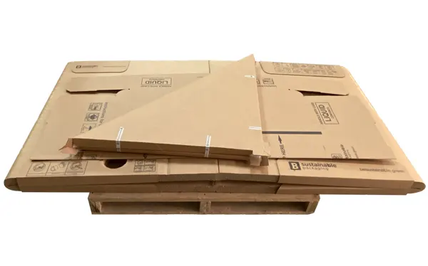 Contenedor-tote-ecologico-industrial-liquidos-IBC-1000 litros-carton-sustituto-plastico